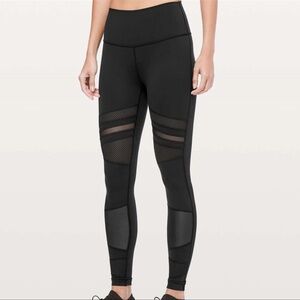Lululemon Women's Wunder Under High-Rise Tight Leggings Mix & Mesh